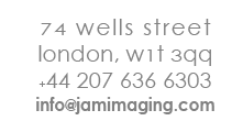 info@jamimaging.com, Lower Ground, 74 Wells Street, London W12 3QQ, +44 (0)20 7636 6303